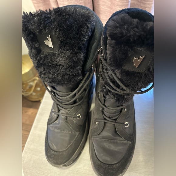 Pajar Lined Winter Water Repellent Tie Up Boots - Picture 2 of 7